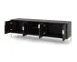 Szafka RTV FLINN 4D 165 czarna mat glamour I sklep meblowy MIRAT. styl GLAMOUR, LOFT