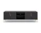Szafka RTV FLINN 4D 165 czarna mat glamour I sklep meblowy MIRAT. styl GLAMOUR, LOFT