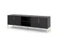 Szafka RTV FLINN 4D 165 czarna mat glamour I sklep meblowy MIRAT. styl GLAMOUR, LOFT