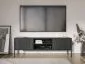 Szafka RTV ISEO 154 czarna mat loftowa I sklep meblowy MIRAT. styl LOFT, RYFLOWANY kolekcja ISEO