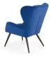 Fotel uszak TYRION VELVET granatowy do salonu | MIRAT. w stylu LOFT kolekcja