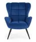 Fotel uszak TYRION VELVET granatowy do salonu | MIRAT. w stylu LOFT kolekcja