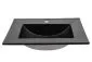 Szafka pod umywalkę BLACK WOTAN 82 60cm czarna/dąb ryflowane fronty I sklep meblowy MIRAT. styl LOFT, RYFLOWANY