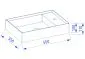 Umywalka meblowa UNIQ 50 cm Solid Surface biała mat bez otworu | MIRAT