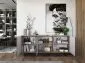 Komoda NILA 3D 168 dąb wotan/grafit mat w stylu loft | MIRAT. styl LOFT kolekcja NILA