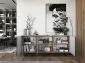 Komoda NILA 3D 168 dąb wotan/czarna mat w stylu loft | MIRAT. styl LOFT kolekcja NILA