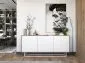 Komoda NILA 3D 168 dąb wotan/biała mat w stylu loft | MIRAT. styl LOFT kolekcja NILA