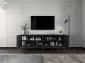 Szafka RTV TAL 150 granatowa mat MEBLE LINDNER | MIRAT. w stylu GLAMOUR, LOFT kolekcja TAL