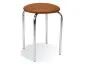 Taboret CHICO V49 brązowy okrągły tapicerowany pvc | MIRAT. w stylu  kolekcja