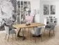 Stół rozkładany VELDON 160(200)x90 dąb/czarny w stylu loft | MIRAT. w stylu LOFT kolekcja
