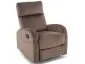 Fotel 3w1 obrotowy bujany i rozkładany Olimp Velvet cappuccino | MIRAT