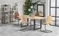 Stół VENOM 135(185)x90 dąb wotan | MIRAT. w stylu LOFT kolekcja