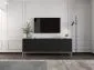 Szafka RTV TAL 150 czarna mat MEBLE LINDNER | MIRAT. w stylu GLAMOUR, LOFT kolekcja TAL