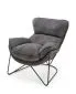 Fotel do salonu VOLKER ciemnoszary w stylu loft | MIRAT. w stylu LOFT kolekcja