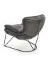 Fotel do salonu VOLKER ciemnoszary w stylu loft | MIRAT. w stylu LOFT kolekcja