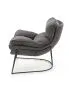 Fotel do salonu VOLKER ciemnoszary w stylu loft | MIRAT. w stylu LOFT kolekcja