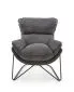 Fotel do salonu VOLKER ciemnoszary w stylu loft | MIRAT. w stylu LOFT kolekcja