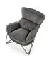 Fotel do salonu VOLKER ciemnoszary w stylu loft | MIRAT. w stylu LOFT kolekcja