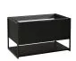 Szafka pod umywalkę TURF BLACK VINTAGE 80-1S 80cm czarna frezowane fronty I sklep meblowy MIRAT. styl LOFT, RYFLOWANY kolekcja TURF