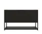 Szafka pod umywalkę TURF BLACK VINTAGE 80-1S 80cm czarna frezowane fronty I sklep meblowy MIRAT. styl LOFT, RYFLOWANY kolekcja TURF