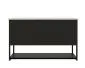 Szafka pod umywalkę TURF BLACK VINTAGE 80-1S 80cm czarna frezowane fronty I sklep meblowy MIRAT. styl LOFT, RYFLOWANY kolekcja TURF