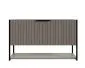 Szafka pod umywalkę TURF LOVERS GREY 80-1S 80cm szara ryflowane fronty I sklep meblowy MIRAT. styl RYFLOWANY kolekcja TURF