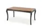 Stół rozkładany WINDSOR 160(240)x90 dąb/czarny w stylu ludwikowskim | MIRAT. styl LOFT