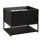 Szafka pod umywalkę TURF BLACK VINTAGE 60-1S 60cm czarna polskiej produkcji I sklep meblowy MIRAT. styl LOFT, RYFLOWANY kolekcja TURF