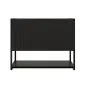 Szafka pod umywalkę TURF BLACK VINTAGE 60-1S 60cm czarna polskiej produkcji I sklep meblowy MIRAT. styl LOFT, RYFLOWANY kolekcja TURF