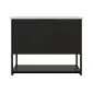 Szafka pod umywalkę TURF BLACK VINTAGE 60-1S 60cm czarna polskiej produkcji I sklep meblowy MIRAT. styl LOFT, RYFLOWANY kolekcja TURF
