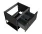 Szafka pod umywalkę TURF BLACK VINTAGE 60-1S 60cm czarna polskiej produkcji I sklep meblowy MIRAT. styl LOFT, RYFLOWANY kolekcja TURF