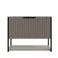 Szafka pod umywalkę TURF LOVERS GREY 60-1S 60cm szara z cichym domykiem I sklep meblowy MIRAT. styl RYFLOWANY kolekcja TURF
