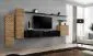Szafka RTV1 SWITCH czarny połysk loftowa I sklep meblowy MIRAT. styl LOFT kolekcja SWITCH