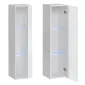 Meblościanka SWITCH MET II biała w połysku z podświetleniem LED | MIRAT. w stylu kolekcja SWITCH MET
