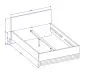 Łóżko HALLE 140x200 dąb wotan mat/czarne z pojemnikiem I sklep meblowy MIRAT. styl LOFT, SKANDYNAWSKI