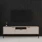Szafka RTV AUSTIN 175 kaszmir/czarna pod telewizor do salonu I sklep meblowy MIRAT. styl GLAMOUR kolekcja AUSTIN