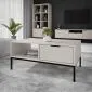 Stolik kawowy AUSTIN 80x60 kaszmir/czarny do salonu I sklep meblowy MIRAT. styl GLAMOUR