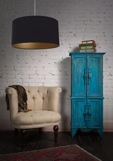Lampa wisząca HOME 60 czarna/złota