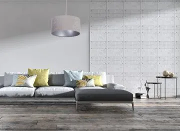 Lampa wisząca HOME 40 szara/srebrna