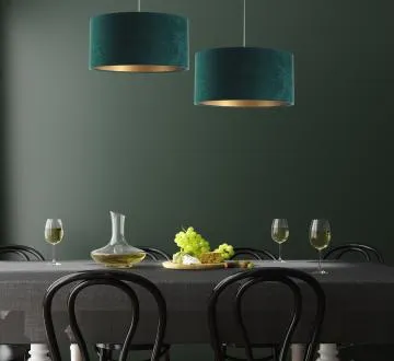 Lampa wisząca HOME 50 zielona/złota
