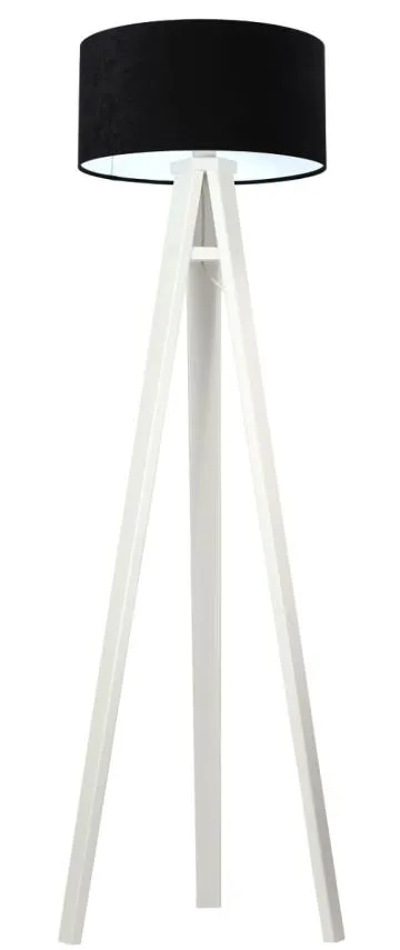 Lampa stojąca HOME 40 czarna/biała