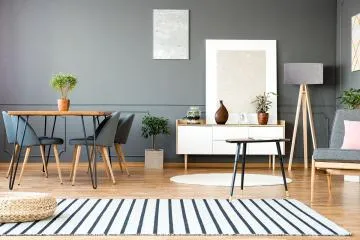 Lampa stojąca HOME 50 szara/biała/sosna