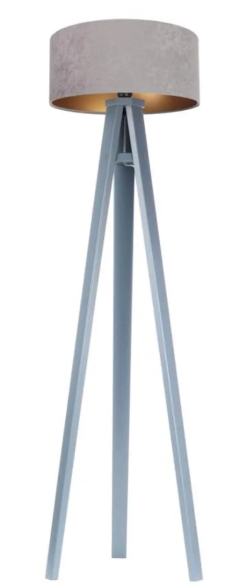 Lampa stojąca HOME 40 szara/złota/szara