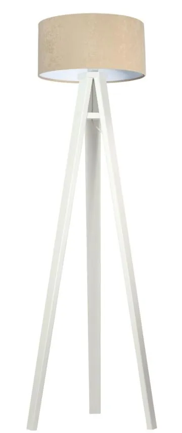 Lampa stojąca HOME 40 beżowa/biała/biała