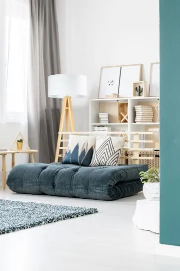 Lampa stojąca HOME 50 biała/sosna