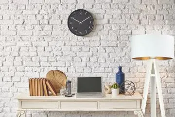 Lampa stojąca HOME 40 biała/złota/biała