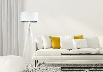 Lampa stojąca HOME 50 biała/pepitka/biała