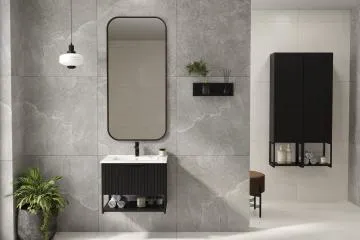 Szafka pod umywalkę TURF BLACK VINTAGE 60-1S 60cm czarna