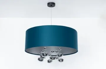 Lampa wisząca BUBBLE LIGHT 40cm granatowa