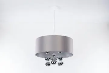 Lampa wisząca BUBBLE LIGHT 60cm szara